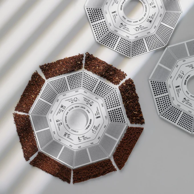 MHW-3BOMBER Coffee Ground Measuring Card (Octagonal)
