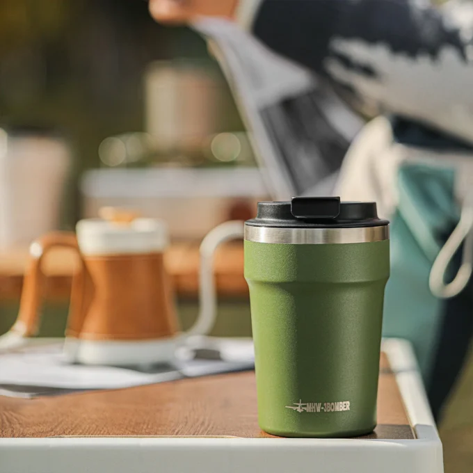 MHW-3BOMBER Cooki Reusable Stainless Coffee Cup 360ml