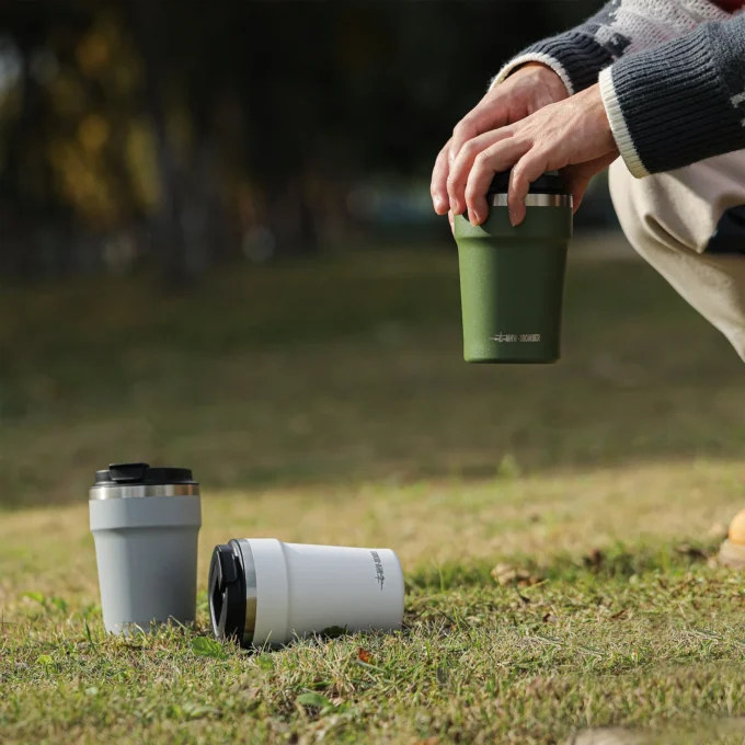 MHW-3BOMBER Cooki Reusable Stainless Coffee Cup 360ml