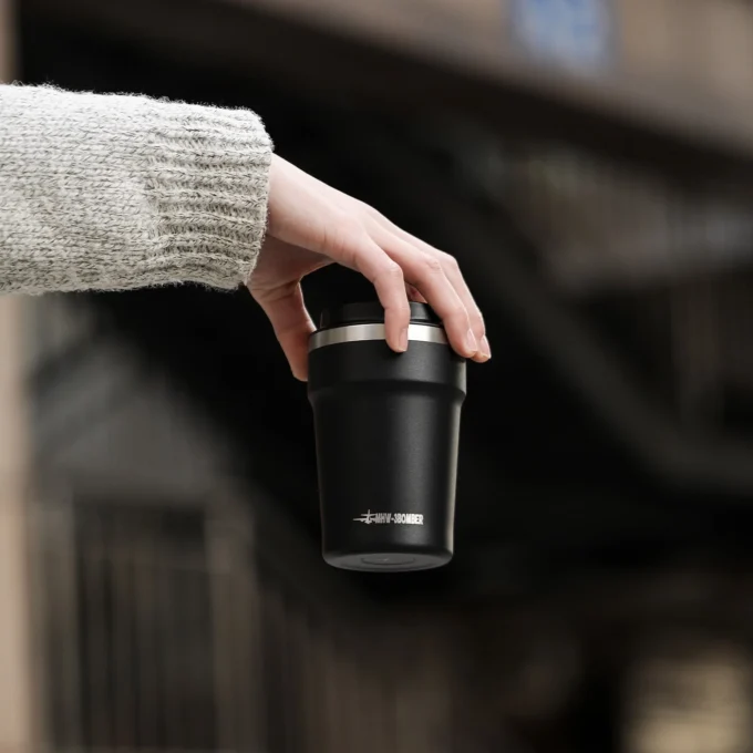 MHW-3BOMBER Cooki Reusable Stainless Coffee Cup 360ml