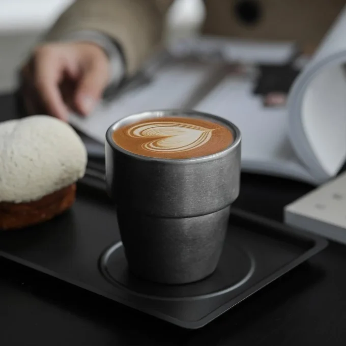 MHW-3BOMBER Double-Layer Stainless Coffee Cup 300ml