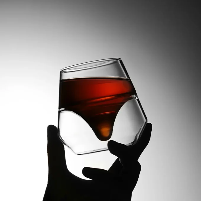 MHW-3BOMBER DW Series Double Wall Glass Cup Black