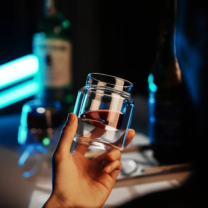MHW-3BOMBER DW Series Double Wall Glass Cup Black