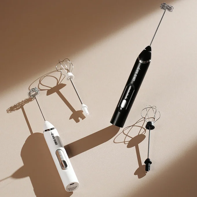 MHW-3BOMBER Electric Milk Frother for Latte & Cappuccino