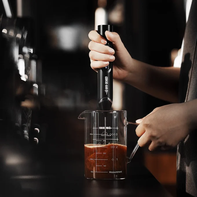MHW-3BOMBER Electric Milk Frother for Latte & Cappuccino