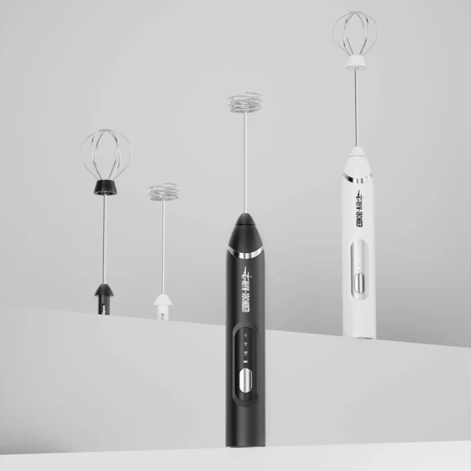 MHW-3BOMBER Electric Milk Frother for Latte & Cappuccino