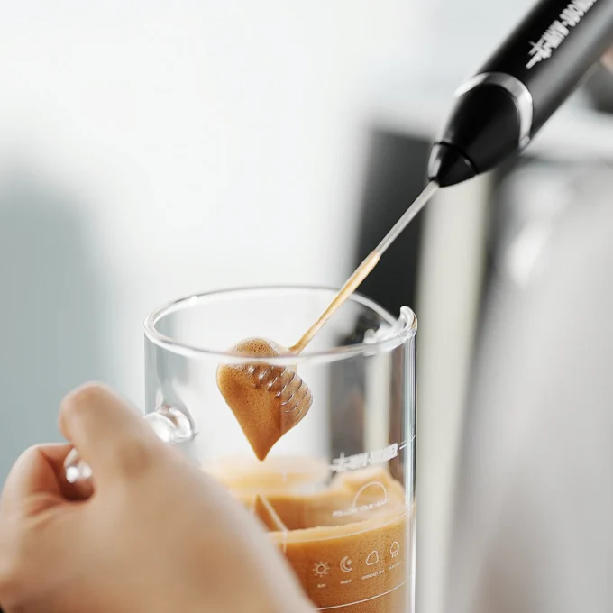 MHW-3BOMBER Electric Milk Frother for Latte & Cappuccino