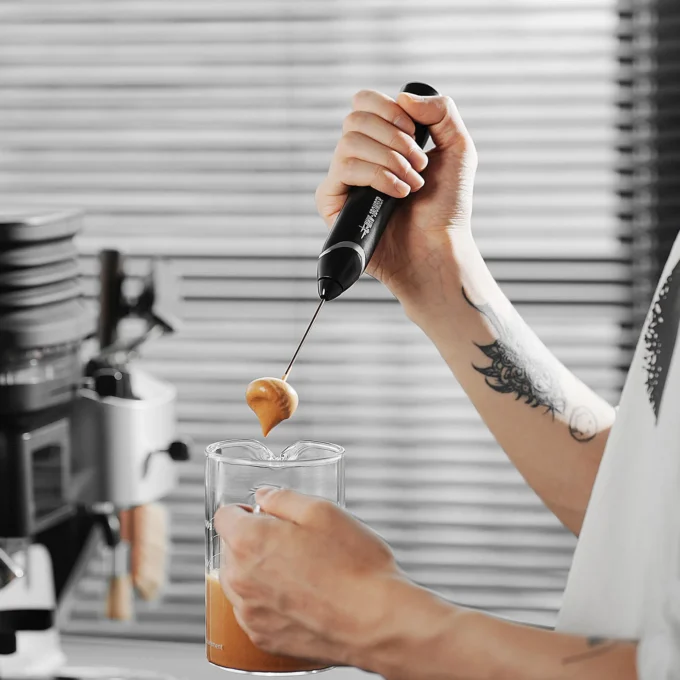 MHW-3BOMBER Electric Milk Frother for Latte & Cappuccino