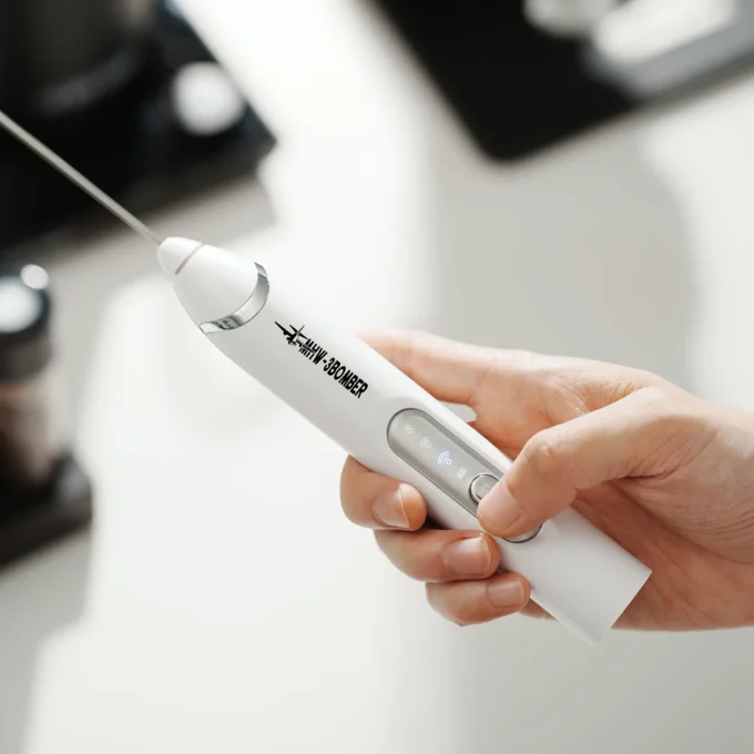 MHW-3BOMBER Electric Milk Frother for Latte & Cappuccino
