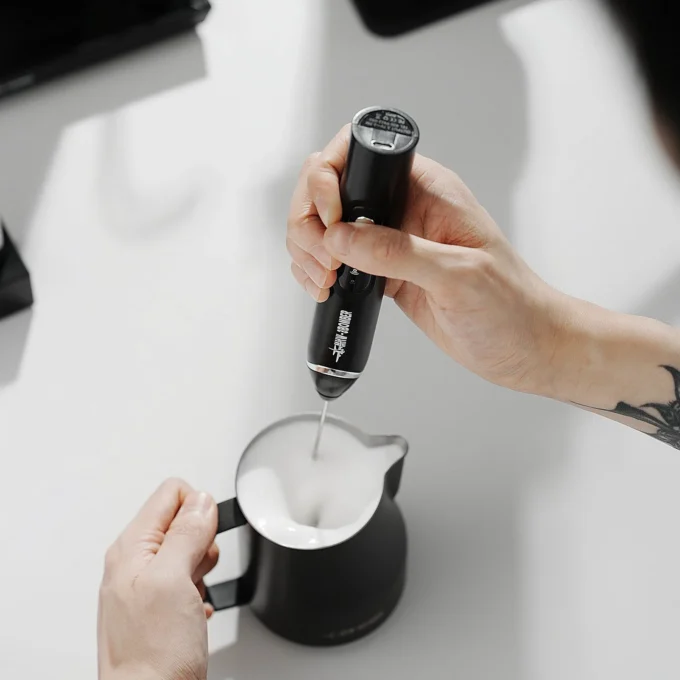 MHW-3BOMBER Electric Milk Frother for Latte & Cappuccino