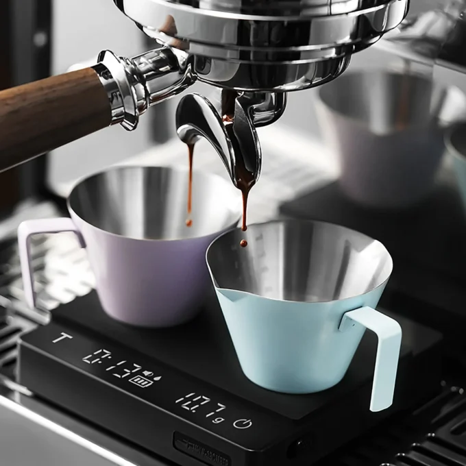 MHW-3BOMBER Double Spout Espresso Measuring Cup