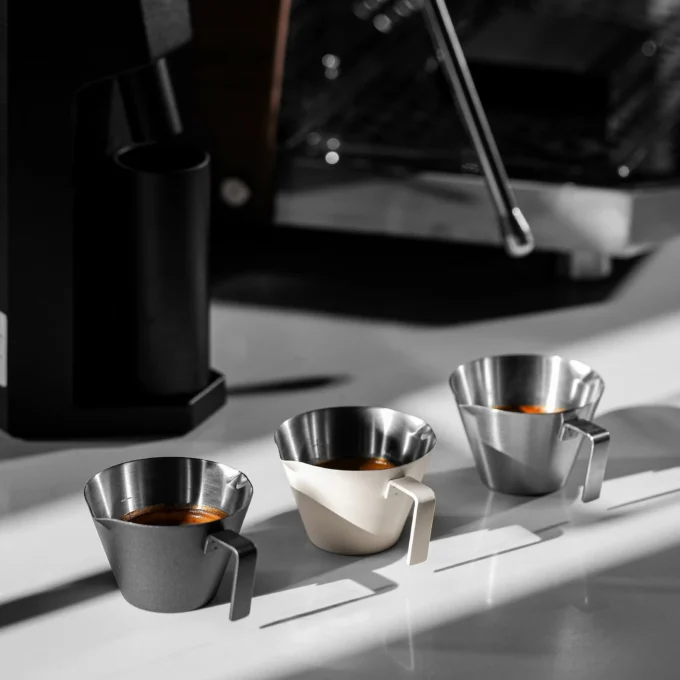 MHW-3BOMBER Double Spout Espresso Measuring Cup