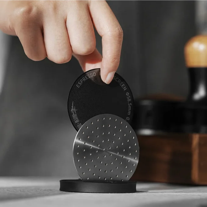 MHW-3BOMBER Titanium Black Espresso Puck Screen (51/53.35/58.5mm)