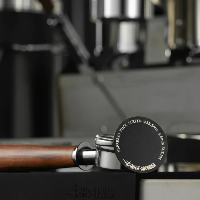 MHW-3BOMBER Titanium Black Espresso Puck Screen (51/53.35/58.5mm)