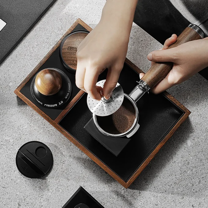 MHW-3BOMBER Titanium Black Espresso Puck Screen (51/53.35/58.5mm)