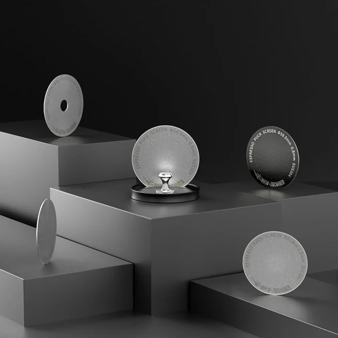 MHW-3BOMBER Titanium Black Espresso Puck Screen (51/53.35/58.5mm)