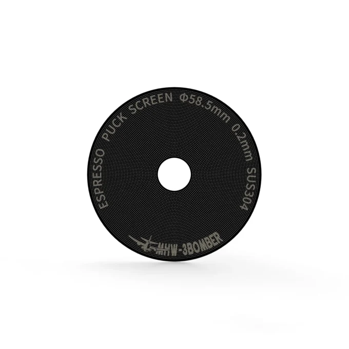 MHW-3BOMBER Round Hole Espresso Puck Screen