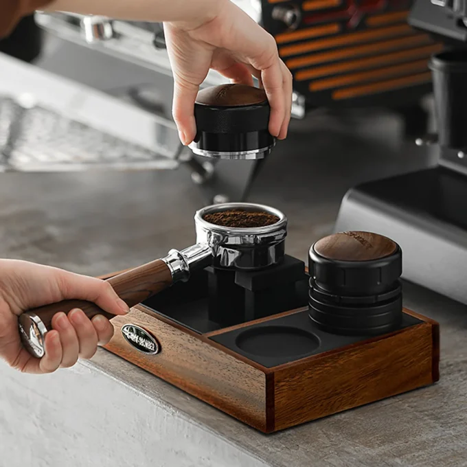 MHW-3BOMBER Espresso Tamping Station & Portafilter Holder