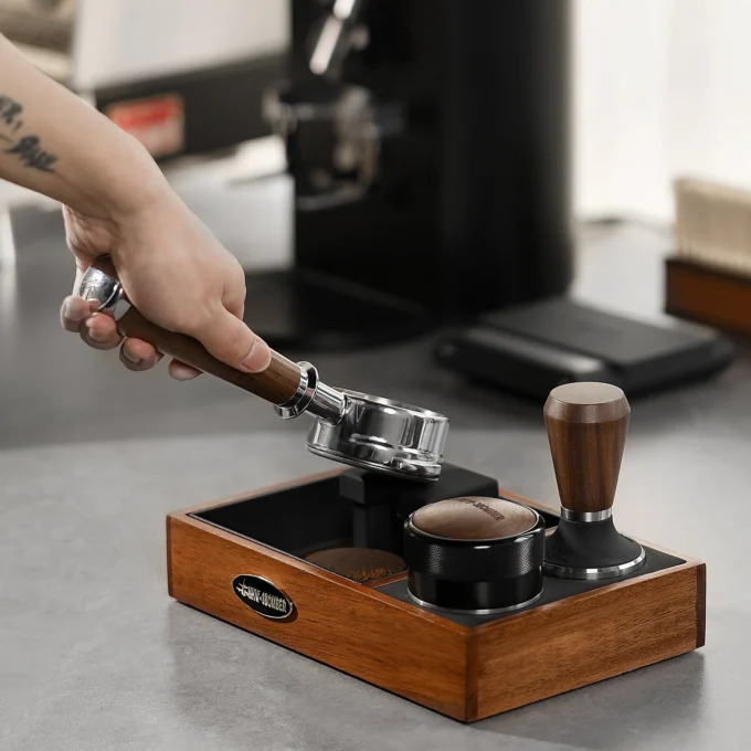 MHW-3BOMBER Espresso Tamping Station & Portafilter Holder