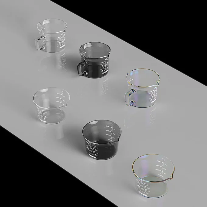MHW-3BOMBER Glass Measuring Cup 120ml (Single/Double Spout)