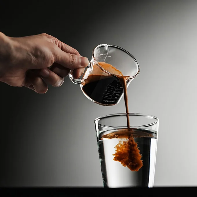 MHW-3BOMBER Glass Measuring Cup 120ml (Single/Double Spout)