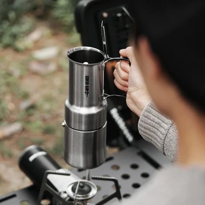 MHW-3BOMBER MET Outdoor Moka Pot for Camping