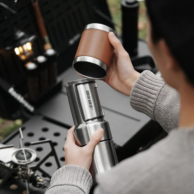 MHW-3BOMBER MET Outdoor Moka Pot for Camping