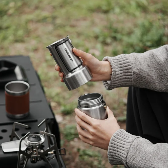 MHW-3BOMBER MET Outdoor Moka Pot for Camping
