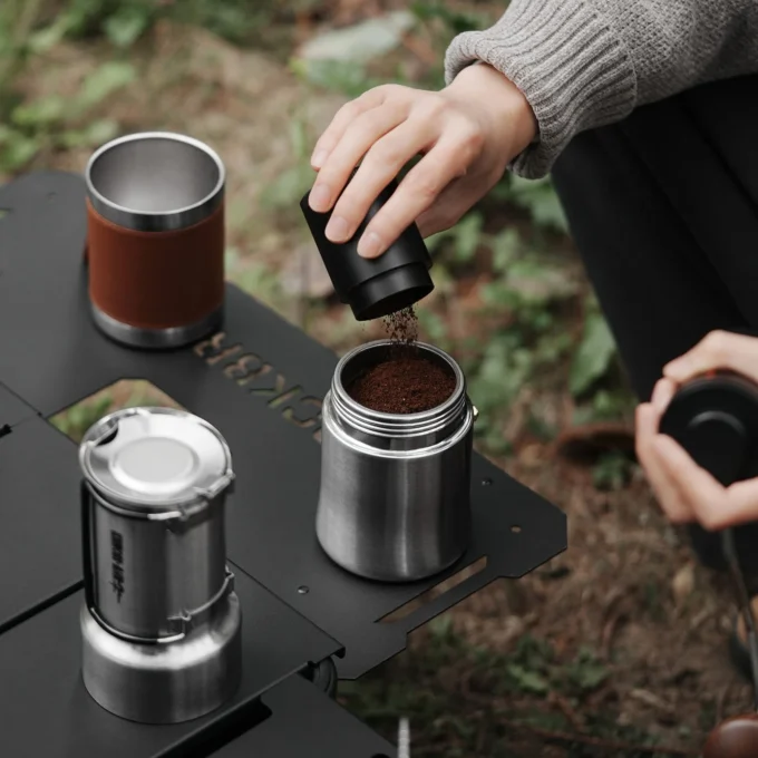 MHW-3BOMBER MET Outdoor Moka Pot for Camping