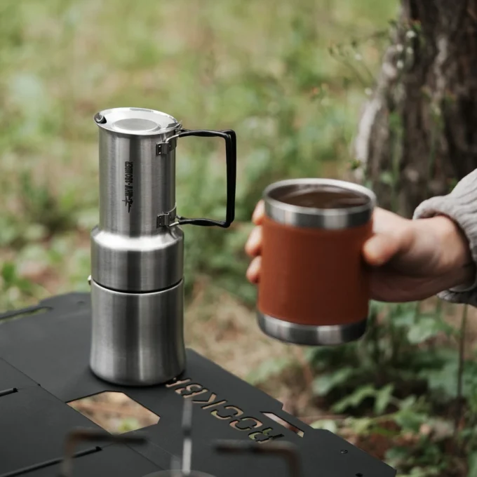 MHW-3BOMBER MET Outdoor Moka Pot for Camping