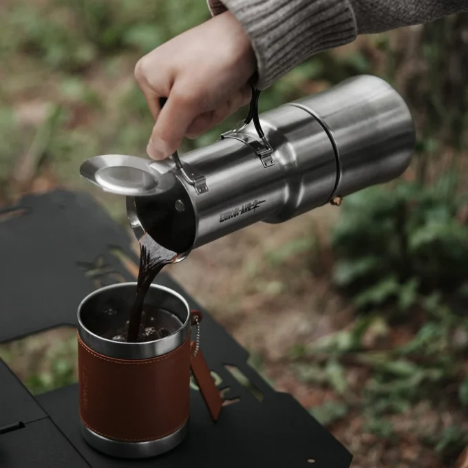 MHW-3BOMBER MET Outdoor Moka Pot for Camping