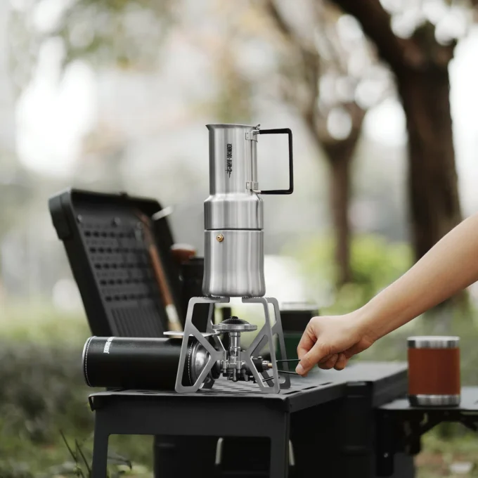 MHW-3BOMBER MET Outdoor Moka Pot for Camping