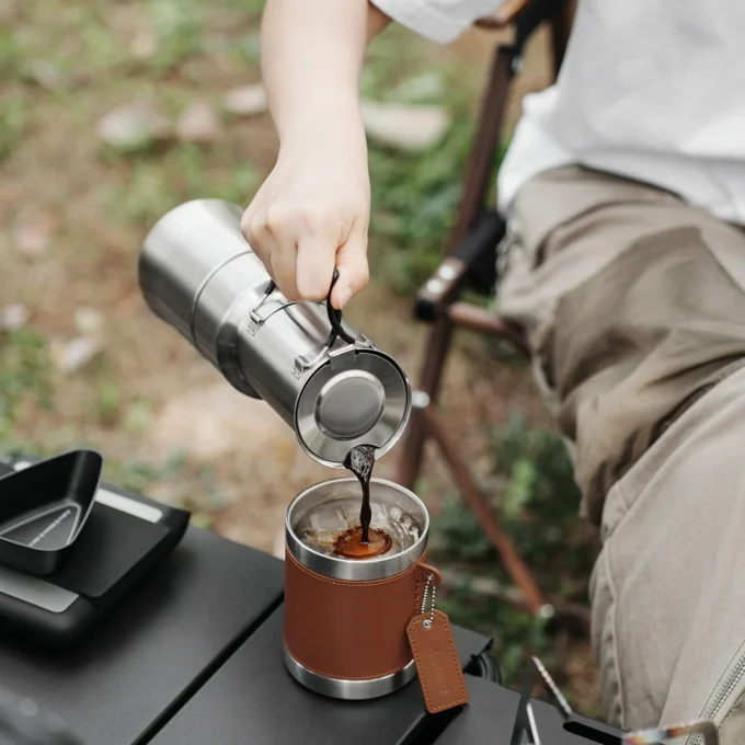 MHW-3BOMBER MET Outdoor Moka Pot for Camping