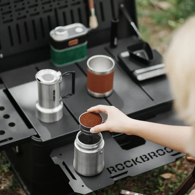 MHW-3BOMBER MET Outdoor Moka Pot for Camping
