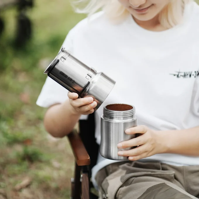 MHW-3BOMBER MET Outdoor Moka Pot for Camping