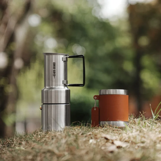 MHW-3BOMBER MET Outdoor Moka Pot for Camping