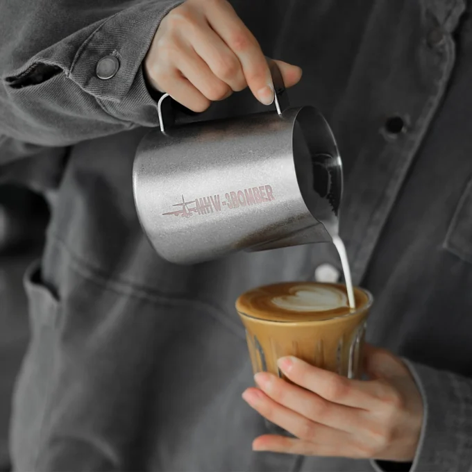 MHW-3BOMBER Milk Frothing Pitcher 3.0 Silver Spot (450/600ml)