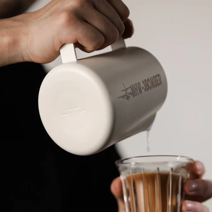 MHW-3BOMBER Milk Frothing Pitcher 3.0 White (450/600ml)