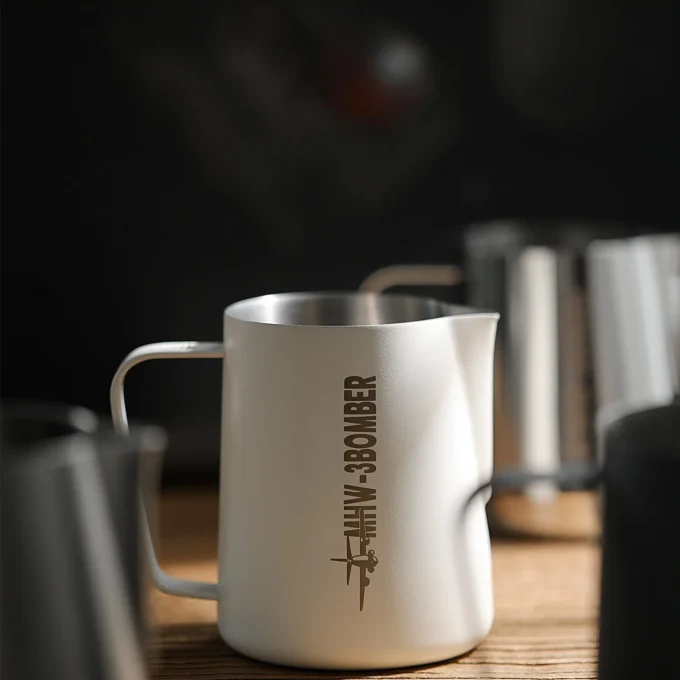 MHW-3BOMBER Milk Frothing Pitcher 3.0 White (450/600ml)