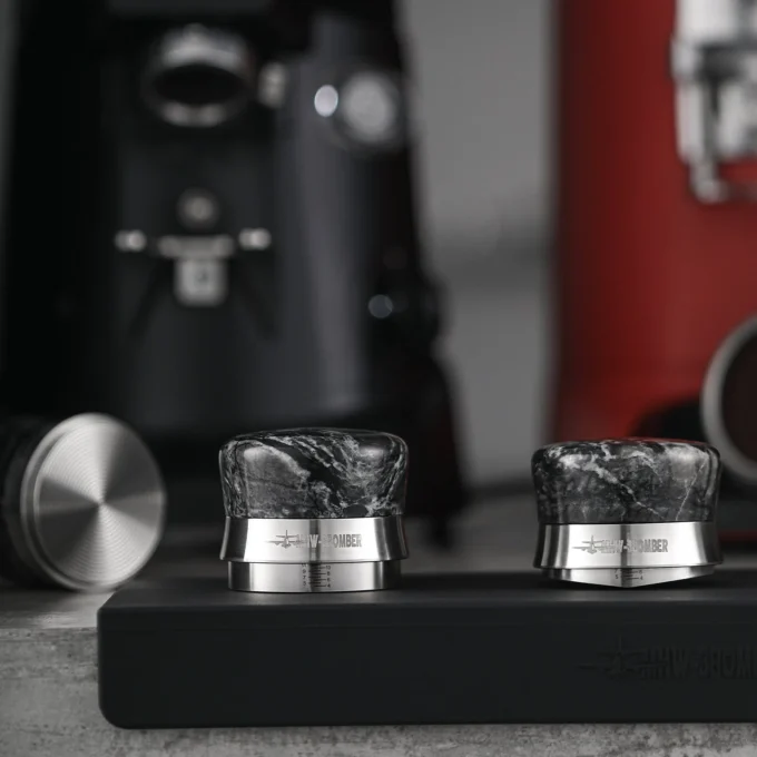 MHW-3BOMBER Sokudo Marble Distributor & Tamper (58.35mm)