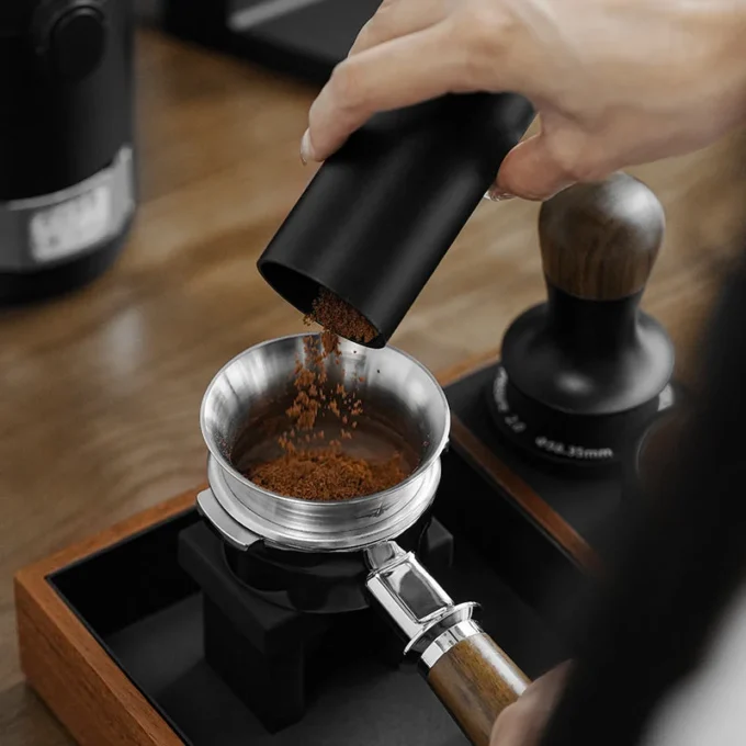 MHW-3BOMBER Stainless Steel Espresso Dosing Funnel