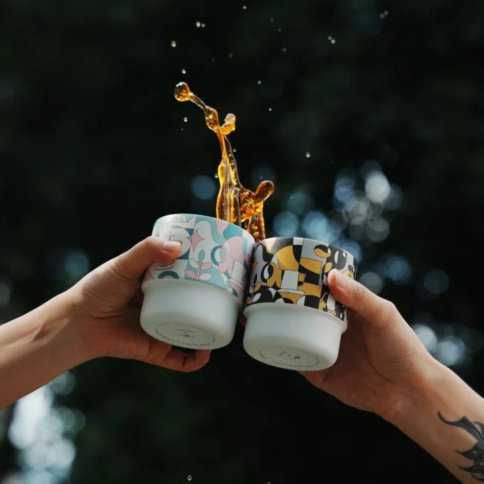 MHW-3BOMBER x STTOKE Swirl Cup — Artisan Coffee Glass