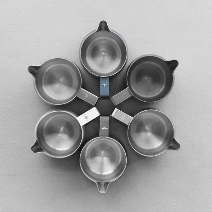 MHW-3BOMBER Turbo Milk Pitcher Glossy Grey (350/450ml)