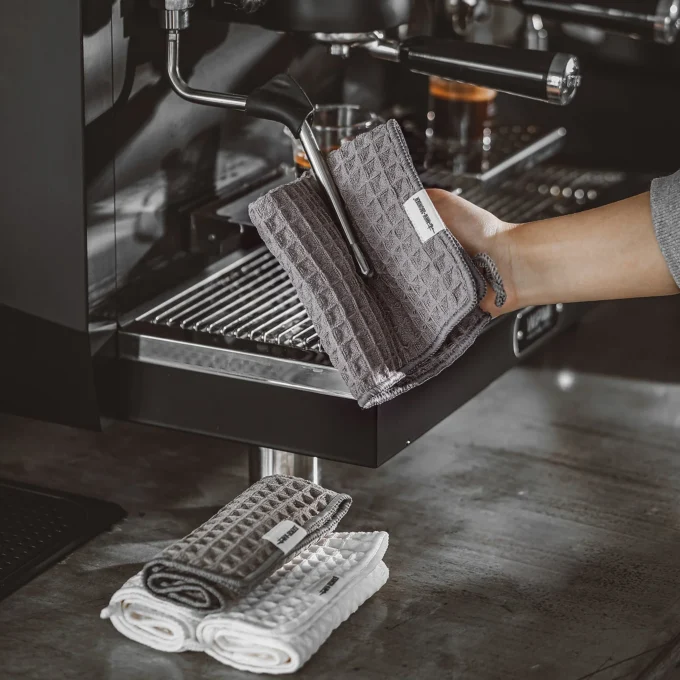 MHW-3BOMBER Waffle Weave Bar Towel for Baristas
