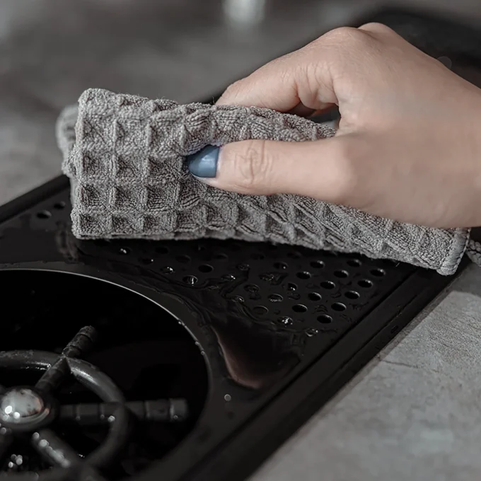 MHW-3BOMBER Waffle Weave Bar Towel for Baristas