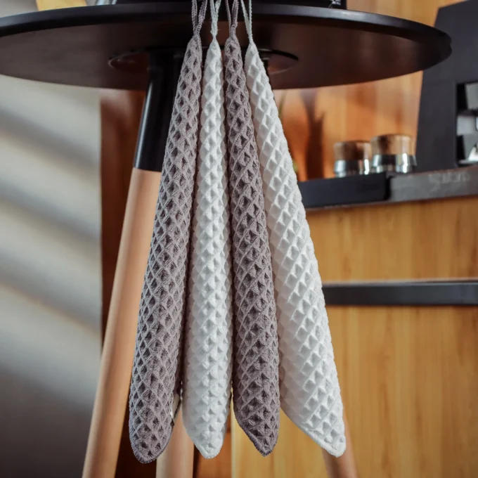 MHW-3BOMBER Waffle Weave Bar Towel for Baristas