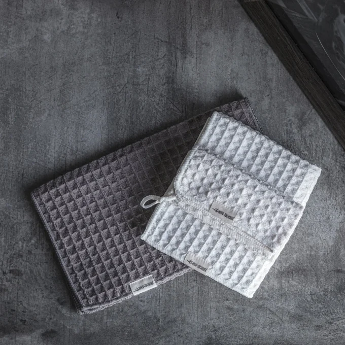 MHW-3BOMBER Waffle Weave Bar Towel for Baristas
