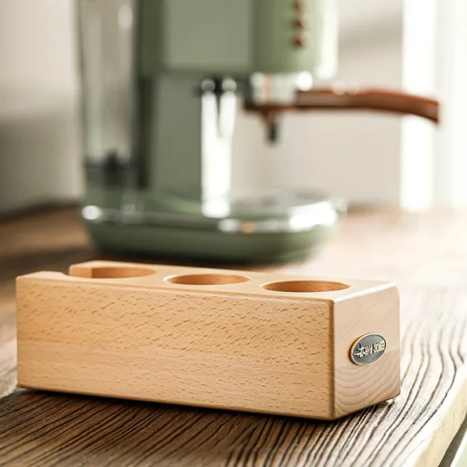 MHW-3BOMBER Wood Espresso Tamping Station (51-54mm)