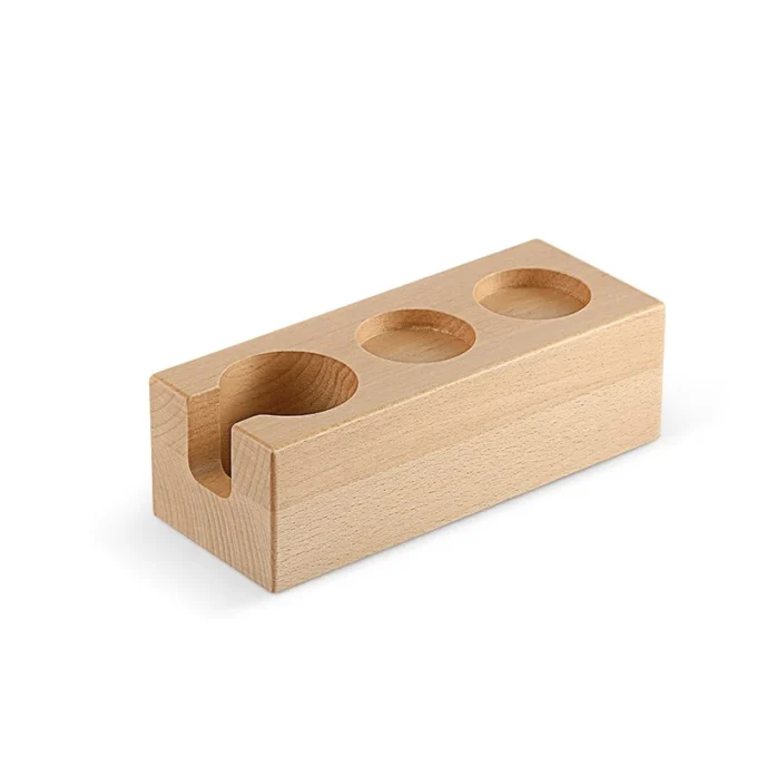 MHW-3BOMBER Wood Espresso Tamping Station Portafilter Holder 51-54mm