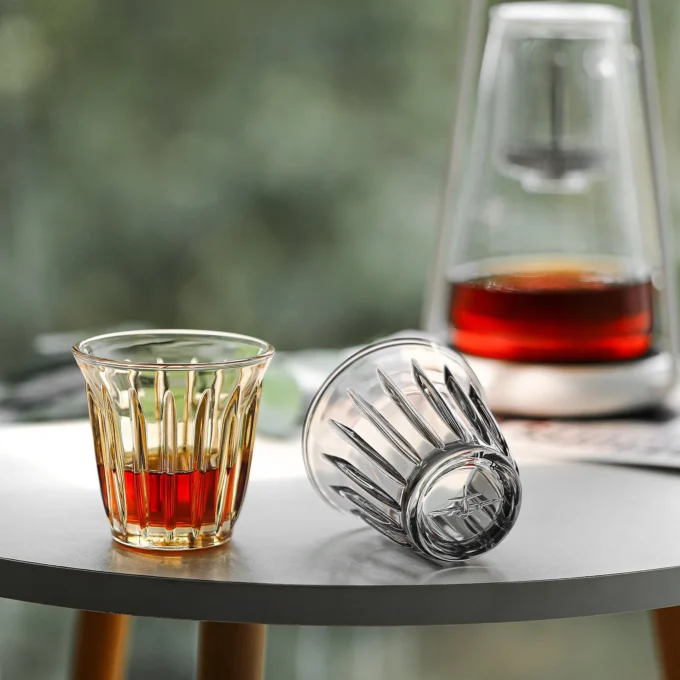MHW-3BOMBER Wright Electroplated Glass Cup Brown (160/240/280ml)